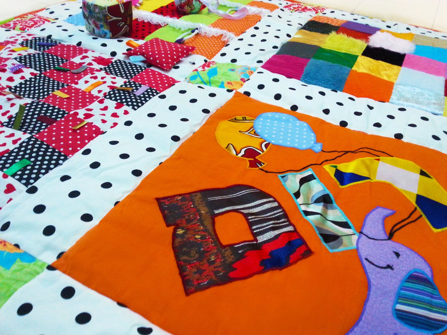 Colorful Personalized Baby Play Mat Sensoric Play Mat With