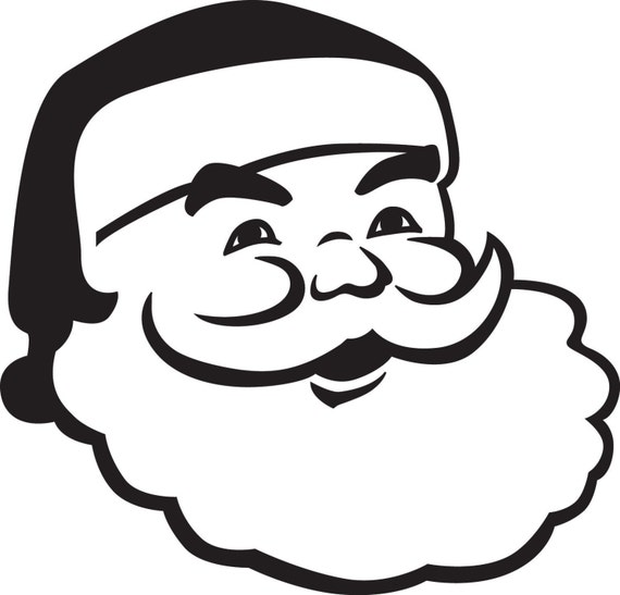 santa outline clip art - photo #10