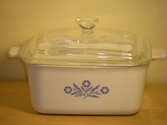 CorningWare 1-1/2 Quart Loaf Pan with Clear Pyrex Lid with