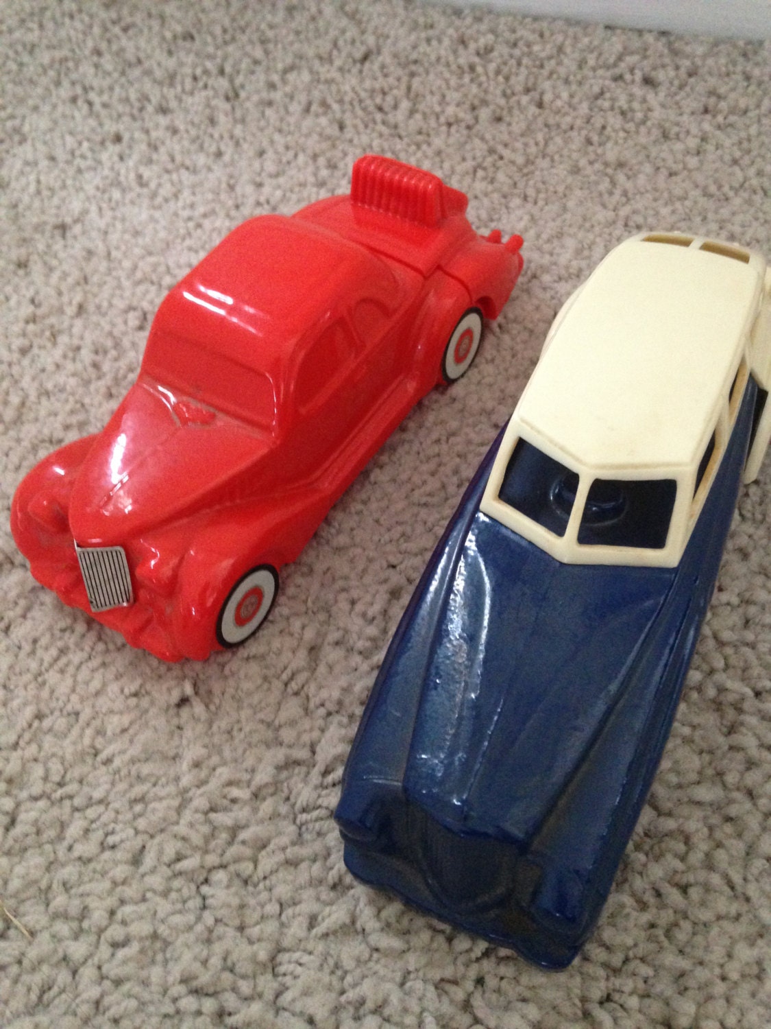 Two Old Car Collectible Avon Cologne Bottles by OneMoreRide