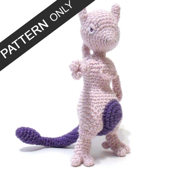 PATTERN Mewtwo Amigurumi Crochet Plush PDF