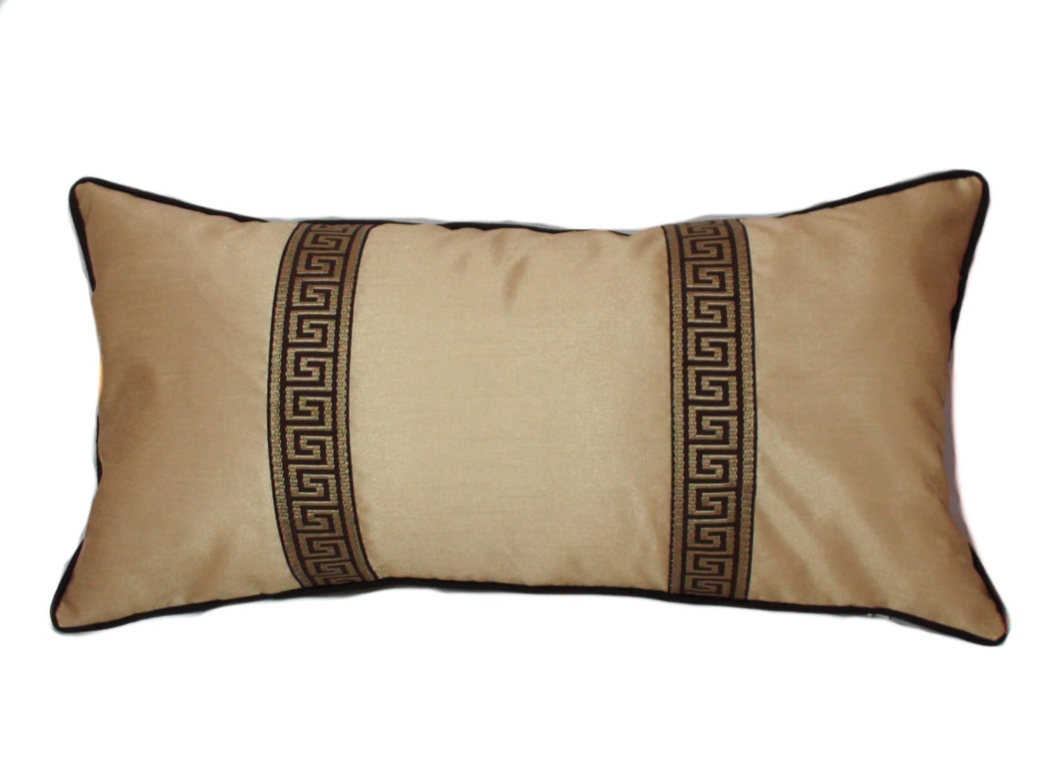 Gold pillow 12x22 Lumbar pillow cover Decorative pillow