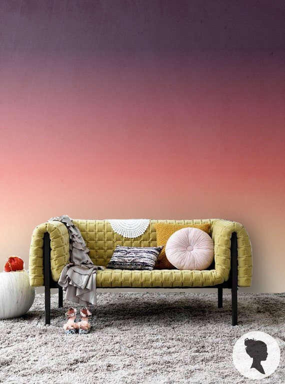 Sunset Ombre Self Adhesive Removable Wallpaper D173 by Livettes