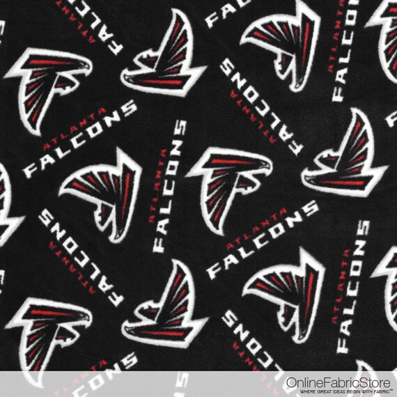 Atlanta Falcons NFL Fleece Fabric by by OnlineFabricStorenet