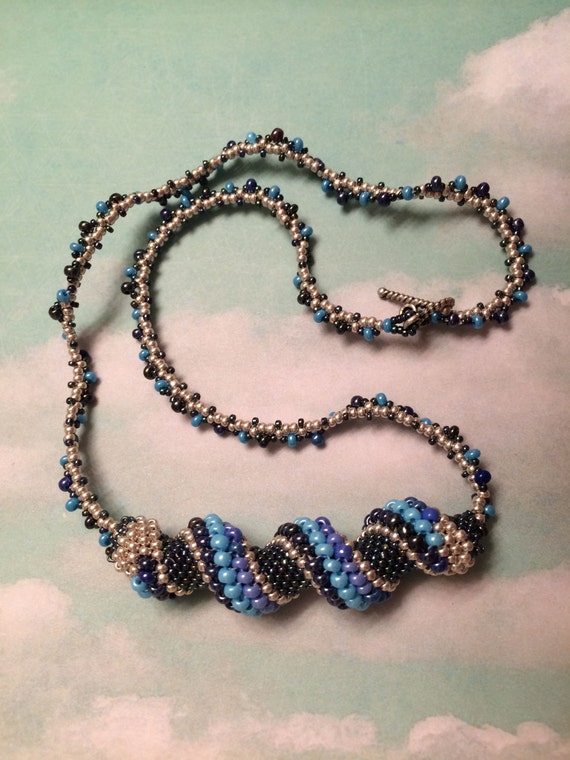 Cellini Spiral beaded Necklace