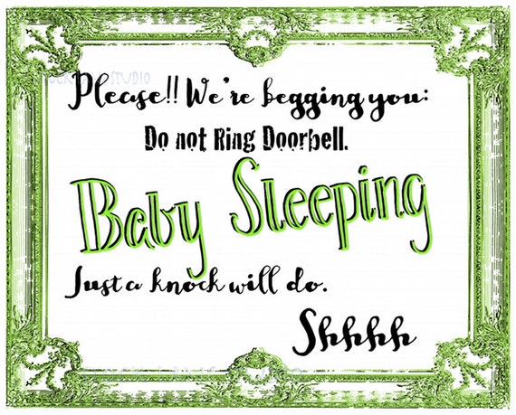 baby-sleeping-printable-sign-8x10-white-green-by-stocklanestudio