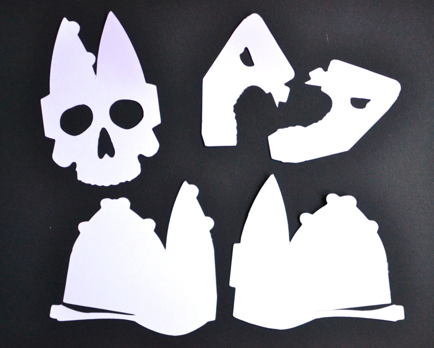 DIY 3D Paper Skull Craft Kit Kids Craft Kit by ThePaperIguana