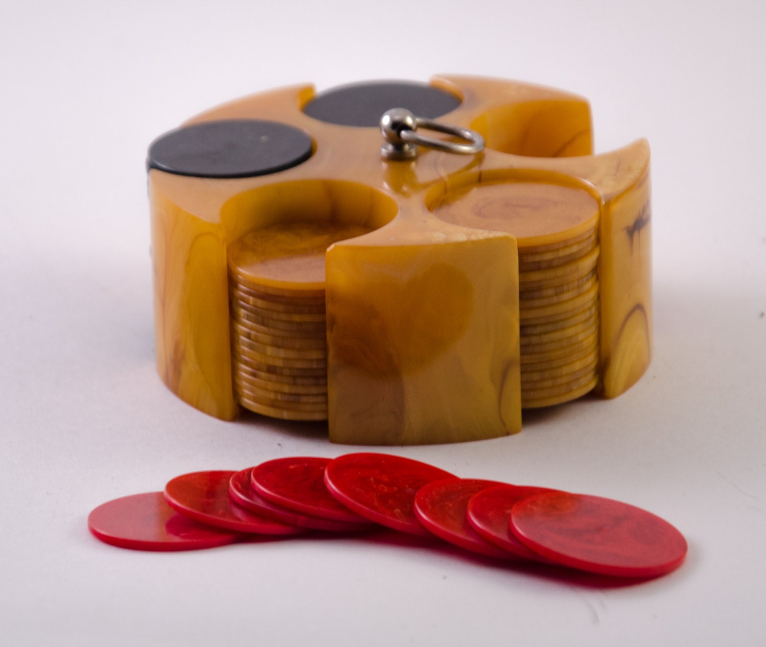 Marbled Bakelite Mini Poker Chips PRICE