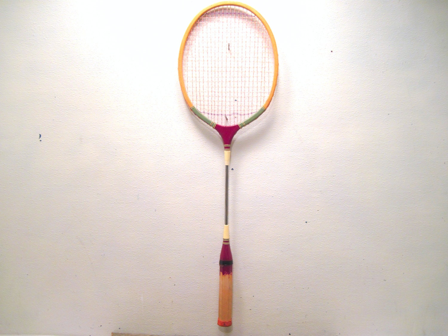 Badminton Racket Wall Decor Art Arrangement Supply