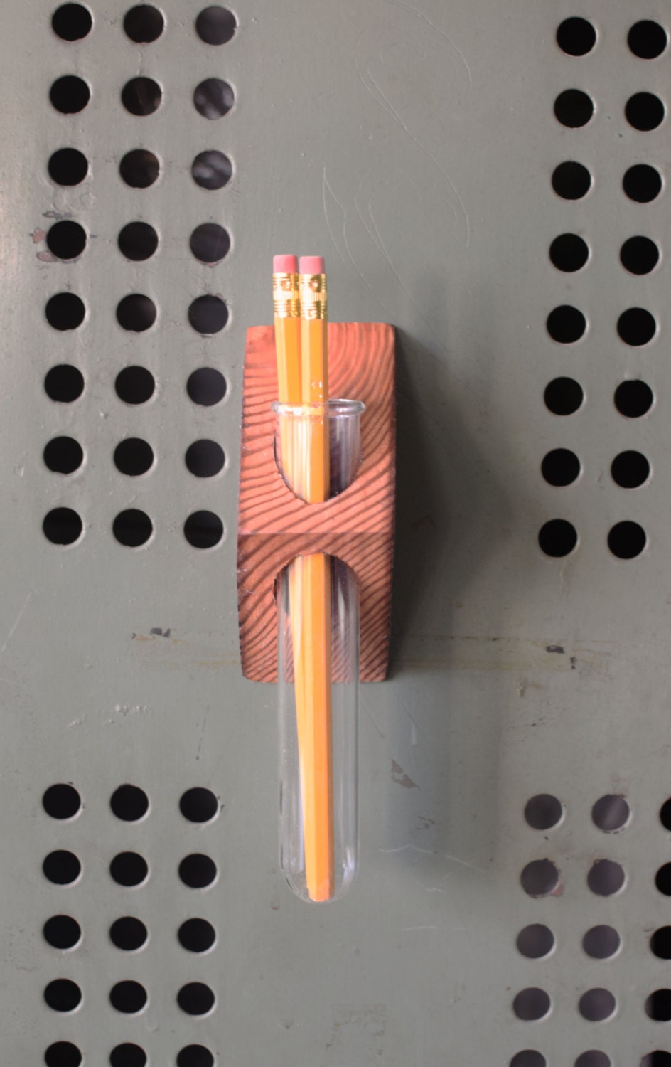 Rustic laboratory bud vase test tube bud vase