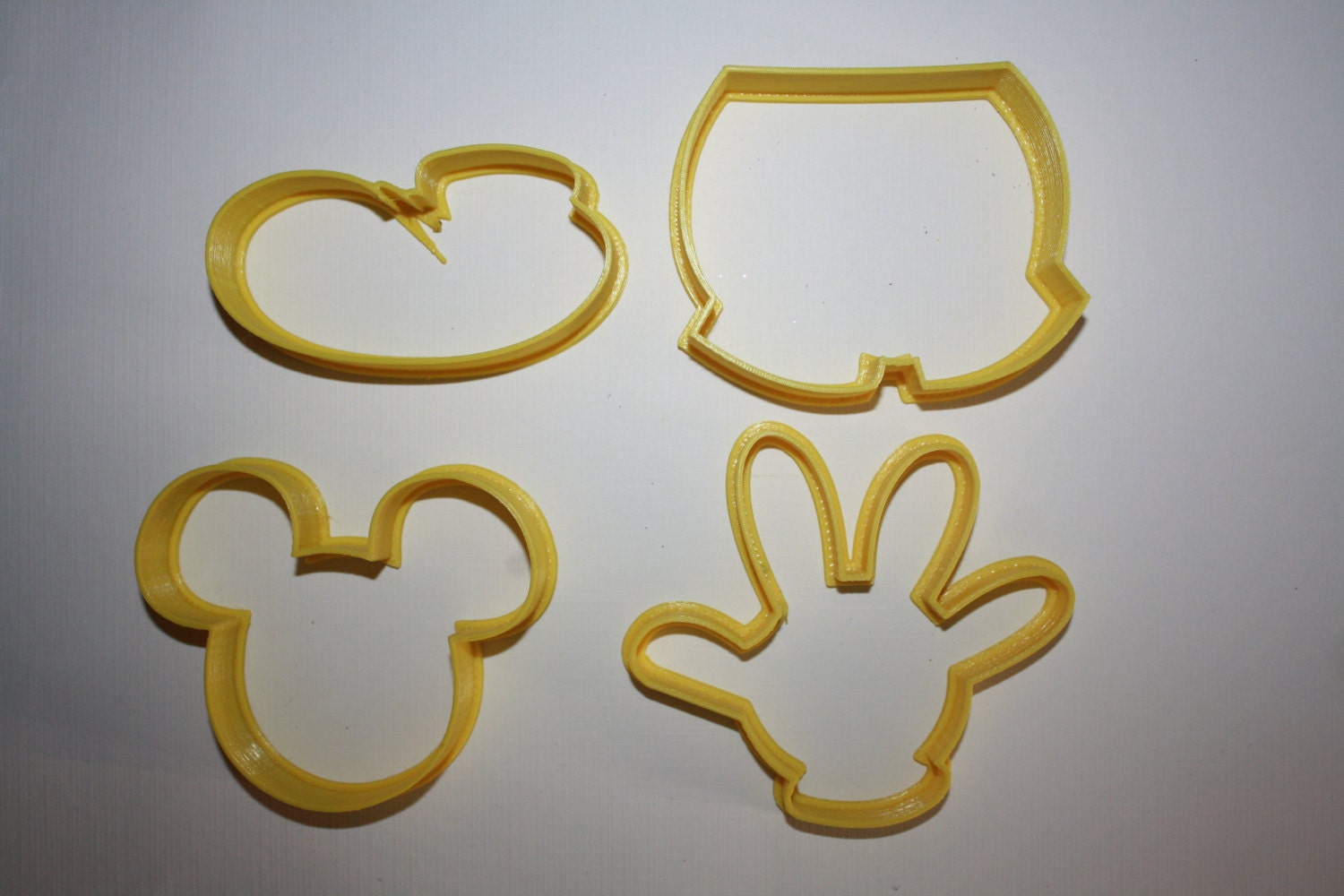 Mickey Mouse Inspired Cookie Cutter Set by angelcakesetc2 on Etsy