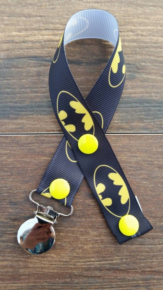 Batman Pacifier Clip/Batman Paci Clip/Batman Toy Clip/Batman