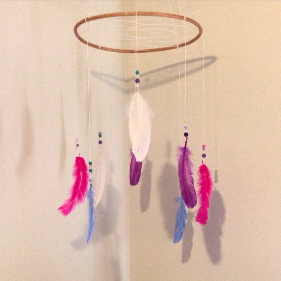 Dream Catcher Nursery Mobile by KnSDesigns2014 on Etsy