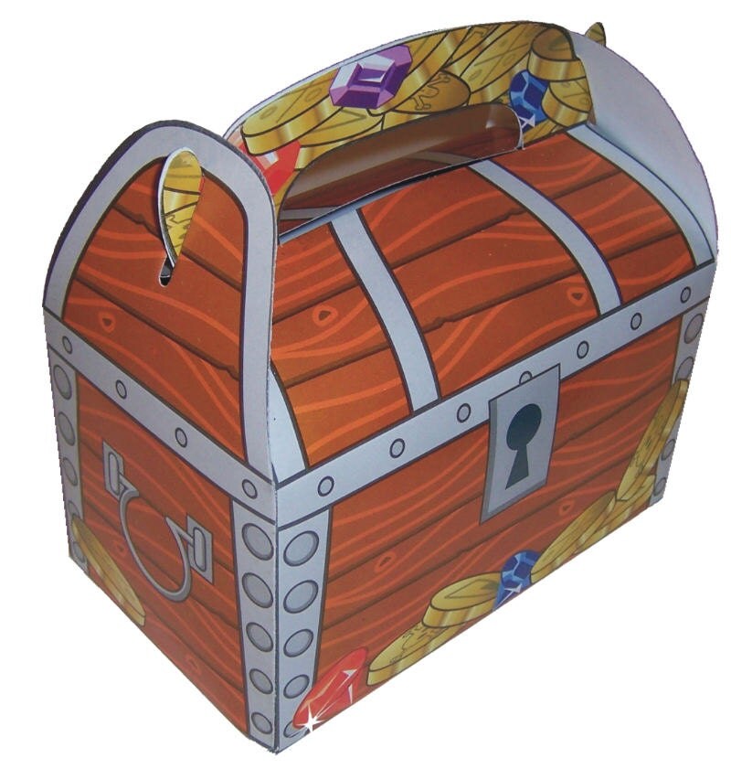 Treasure Chest Treat Boxes Set of 12 by