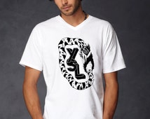 Men YSL t shirt tee t-shirt screen printing on Quality American Brand shirt S-3XL 100% cotton