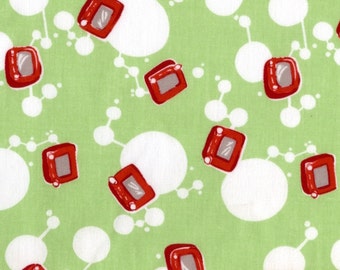 Heather Ross - Munki Munki Fabric - Etch a Sketch - Out Of Print OOP VHTF