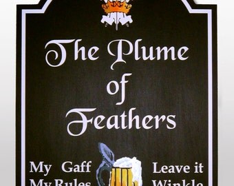 Personalised Pub sign Hand painted wooden, birthday gift for men, Bar sign, BBQ, custom made, English Pub