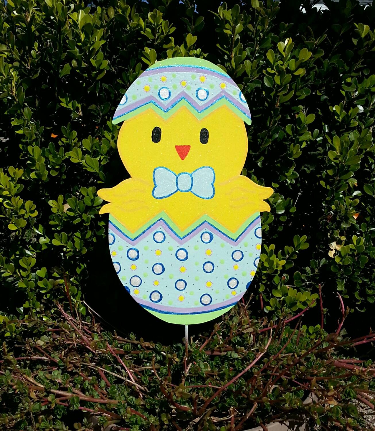 Easter chick yard decoration Springtime Yard Art Easter