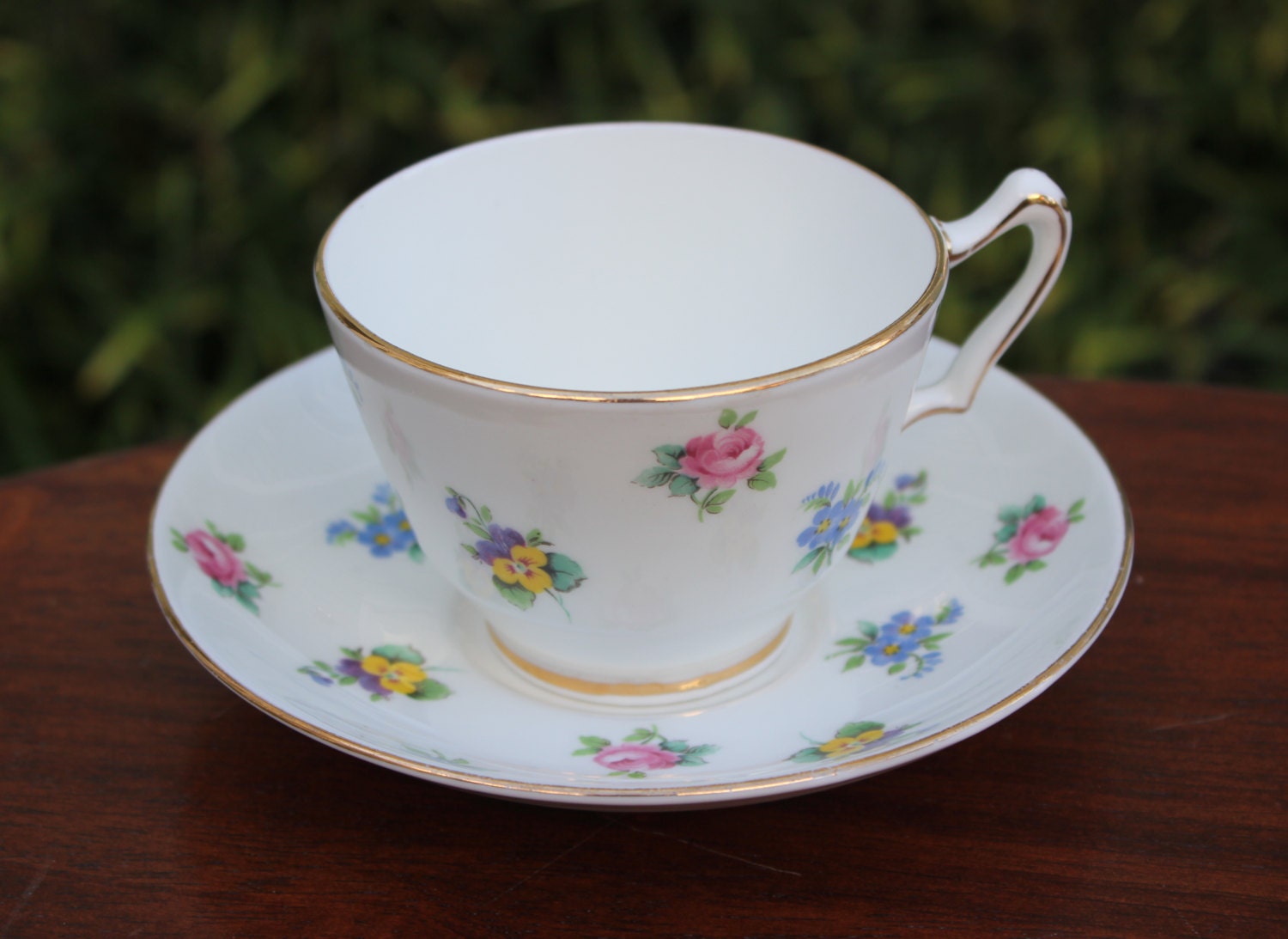 Crown Staffordshire Fine Bone China Rose Pansy by BlueWolfHome