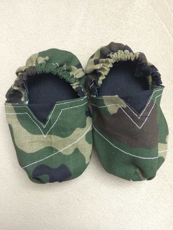 Camo baby toms inspired shoes infant crib shoes by BabyBrays