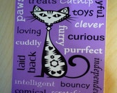 Cat Subway Word Art Spiral Notebook - Fits easily in almost any size purse or pocket - Cat Lover Gift Cat Subway Word Art Spiral Notebook - Fits easily in almost any size purse or pocket - Cat Lover Gift
