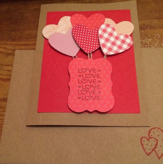 Valentines Day Card- A Bouquet of Hearts...the perfect card for your ...