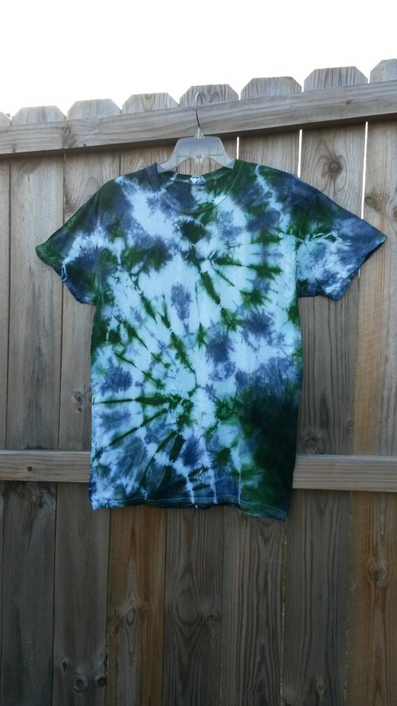 Tie Dye Shirt Green Tie Dye Shirt Blue Tie by MessyMommasTieDyes