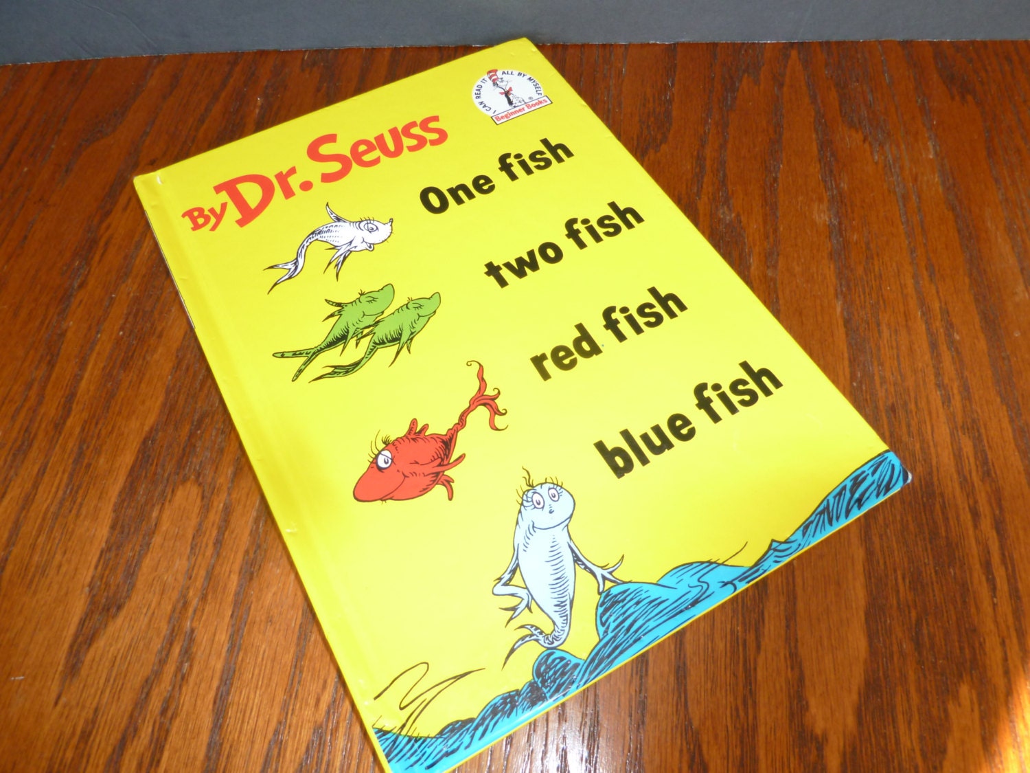 Vintage children's book One fish two fish red fish blue