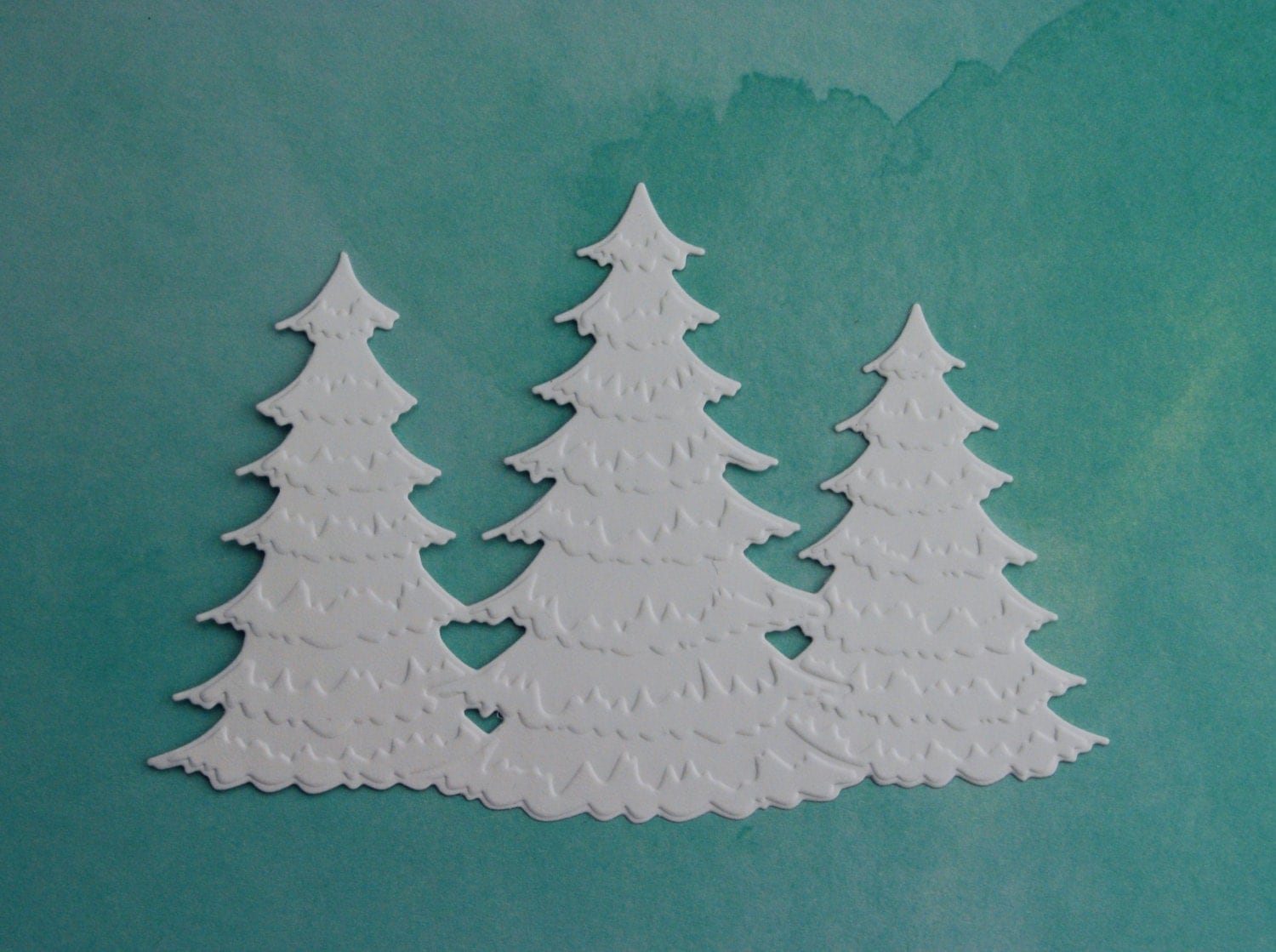 8 winter frosted christmas tree trio die cuts by 8 winter frosted christmas tree trio die cuts by
