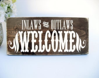 Outlaw sign | Etsy