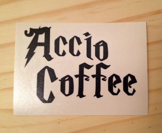 Download Items similar to Free Shipping Harry Potter Accio Coffee DIY Coffee Mug Decal Cup on Etsy