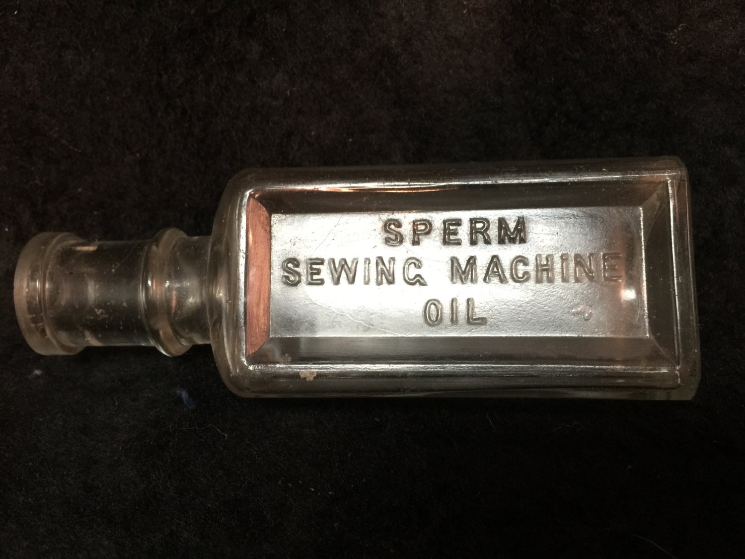 Antique SPERM Whale Sewing Machine Oil by PremierVintageStudio