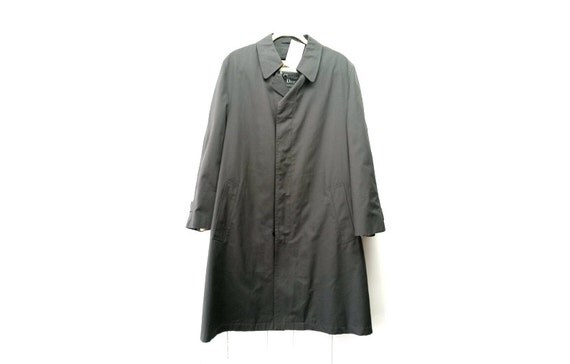 Christian Dior Mens Grey Trench Coat with Wool by Eastcraeft