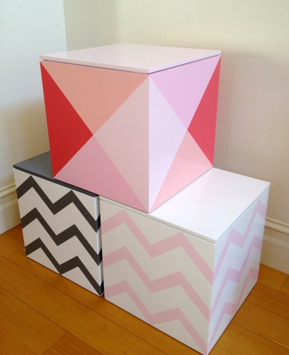 REDUCED Toy Cube Pink Diamond Toy Box Toy Storage Toy