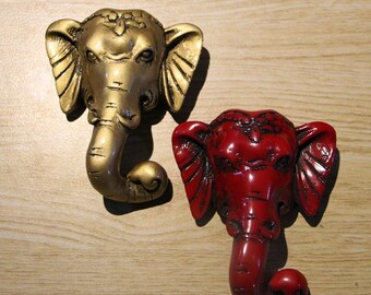 Elephant Kids Drawer Knobs Handle Dresser handle Home Decoration Art Handle Strong Adhesion /Art Decoration Cabinet Handles Vintage Hardware