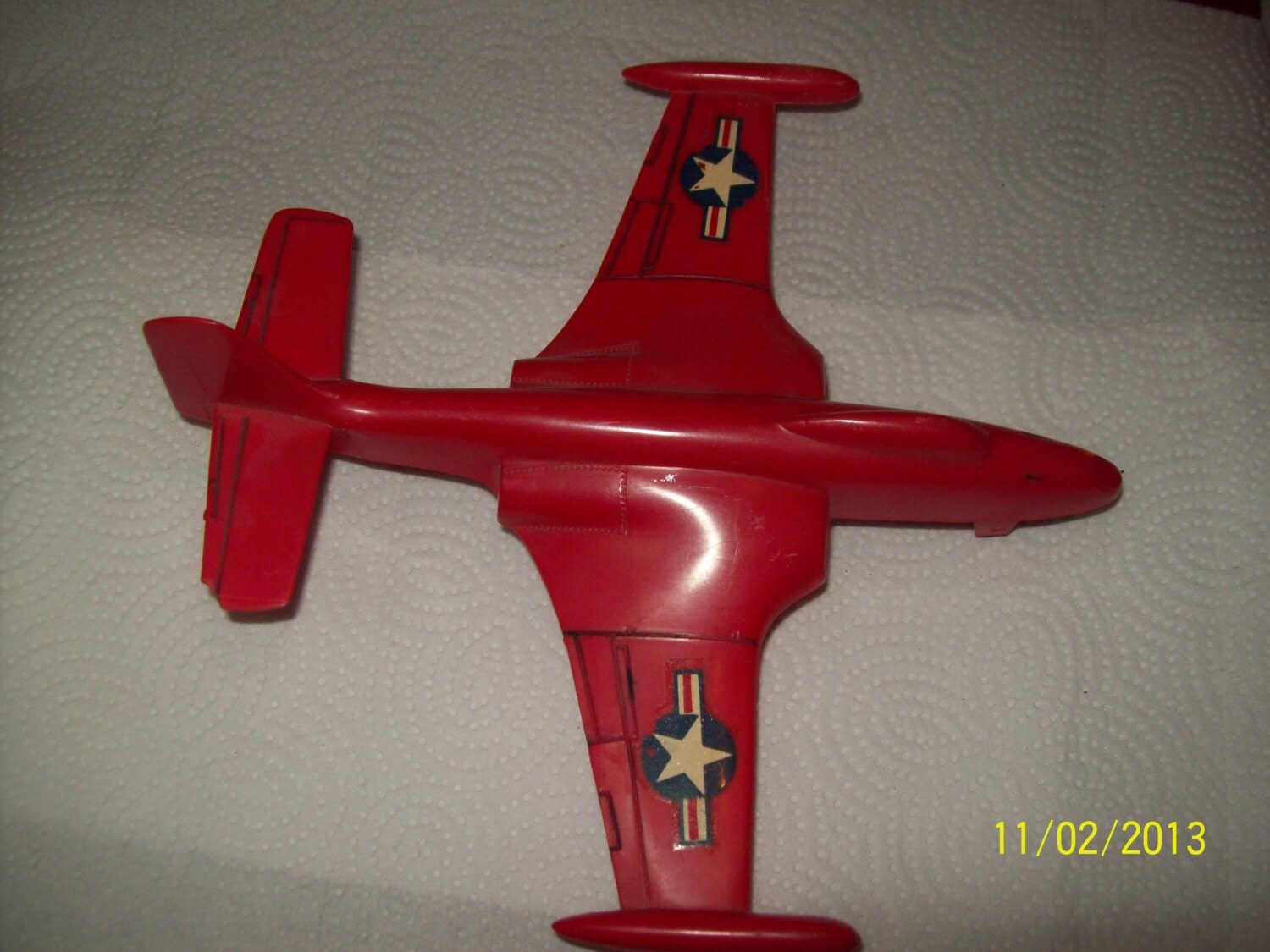 Vintage 67 Marx Plastic Airplane ToyEstate SaleHTF