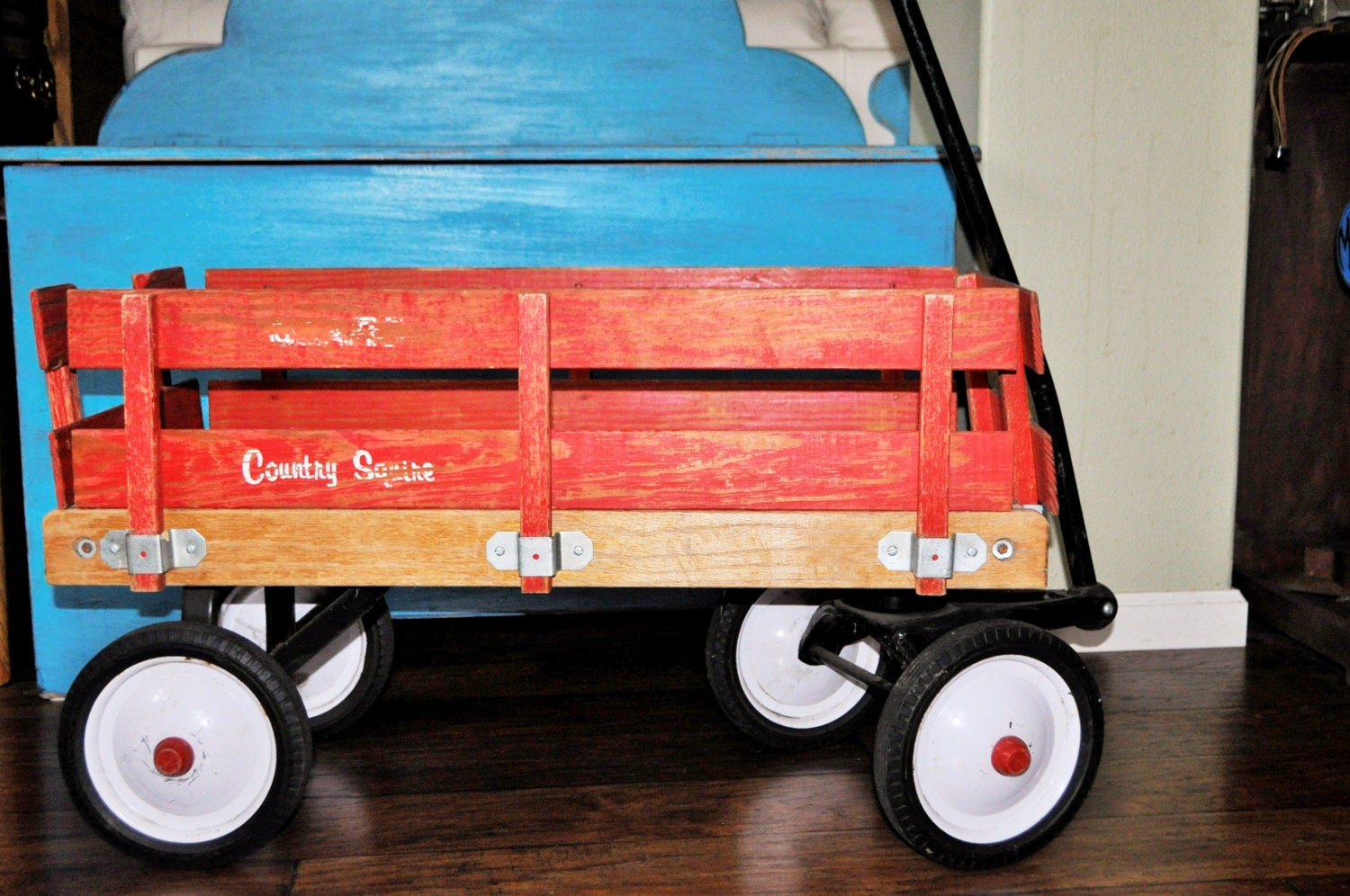 Vintage Pull wagon toy or decor from Sears by RJvintagencounters