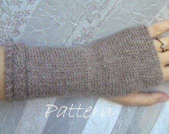 Cable Knit Fingerless Gloves