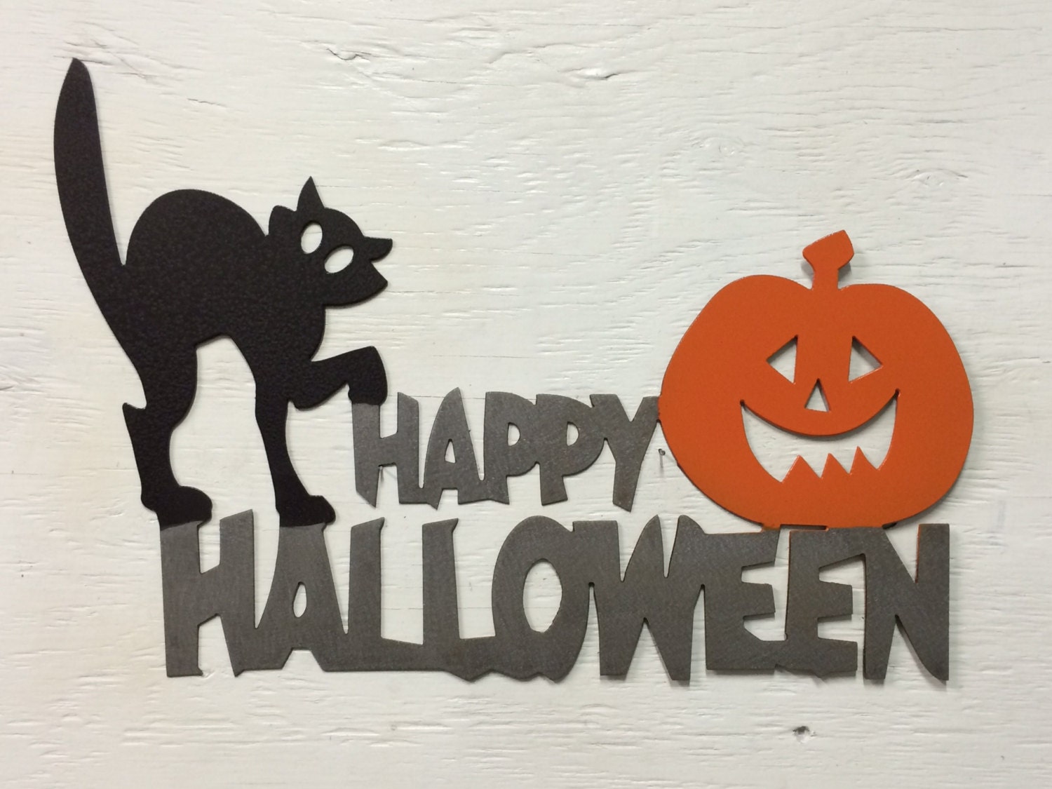 Halloween Metal Signs
 Metal Happy Halloween Sign 16 x 11