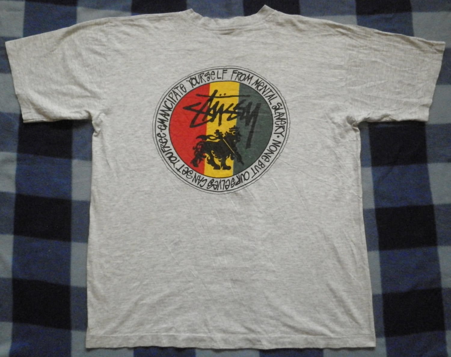 Vintage Stussy Men Rare Bob Marley jamaica T shirt by MySTREET86