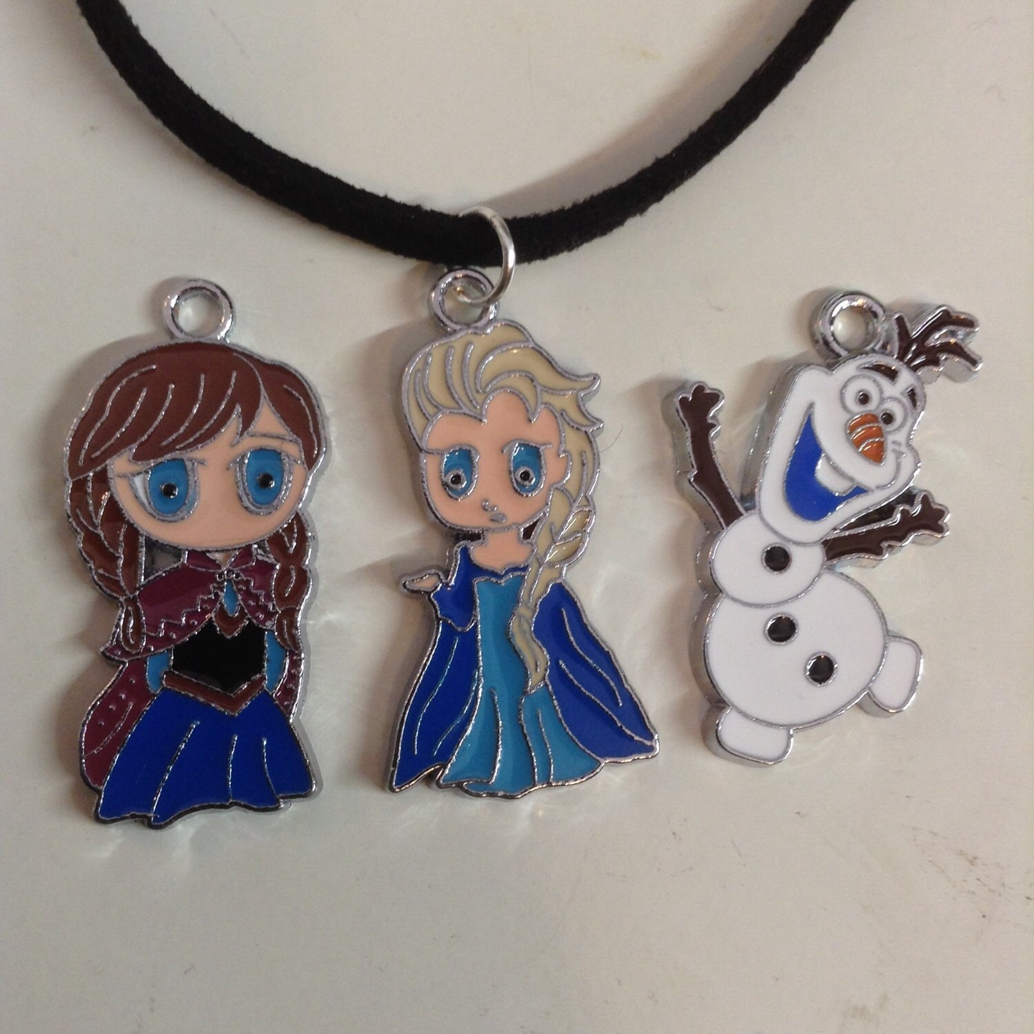 Disney frozen Elsa Anna Olaf suede leather by BillingtonsBazaar