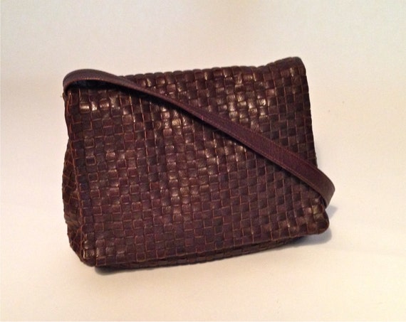 cem woven leather purse