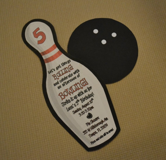 Bowling Ball Invitations 8