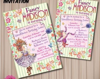FANCY NANCY Birthday Invitation. Choose from 4 Illustration Designs and ...