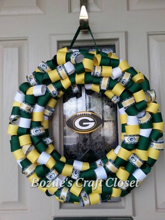Show your Packers pride Football ribbon by BozuesCraftCloset