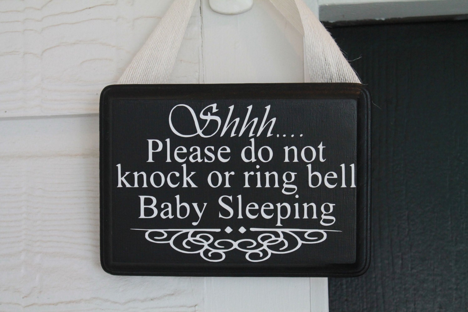 Baby Sleeping Sign Do Not Ring or Knock by SawdustAndGlitterCo