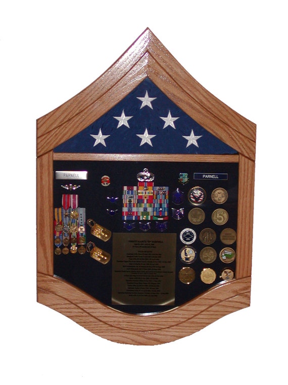 Air Force Senior Master Sergeant E8 Shadow Box 3x5 Flag