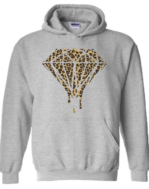 diamond print hoodie