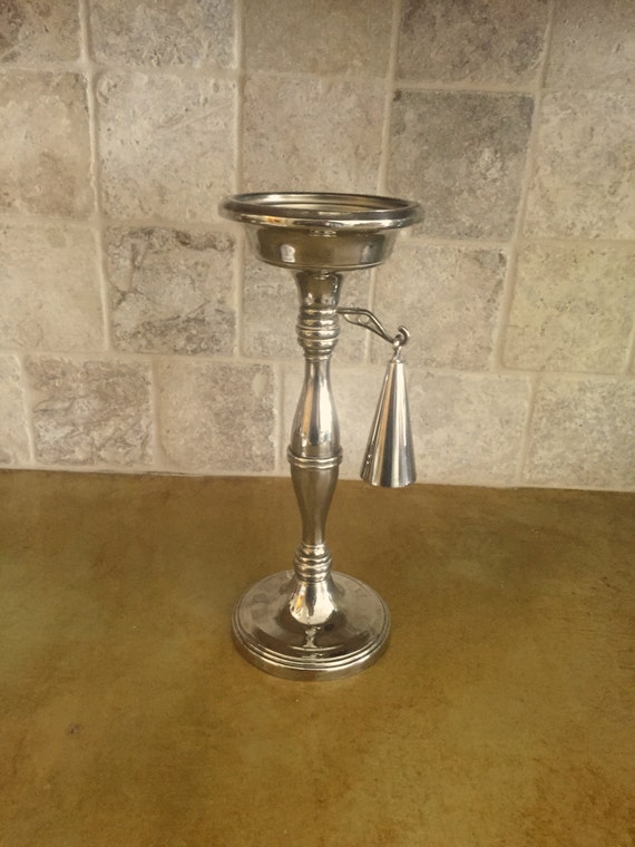 Vintage Godinger Silver Plated Candlestick Vintage by kelandmel