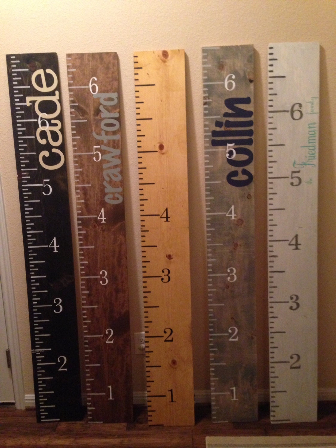 Personalized Wood Growth Chart by TKCustomDesigns on Etsy